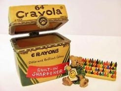 Binney's Big Box of Crayons with Smith McBearsley-Boyds Bears Treasure -  THE BOYDS BEARS STORE