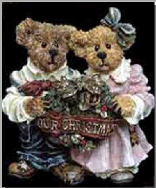 Grenville Beatrice Our Christmas Boyds Bears Bearstone Ornament 25722 LE