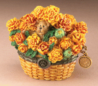October-Boyds Bears Beary Blossoms Treasure Box #392209 *