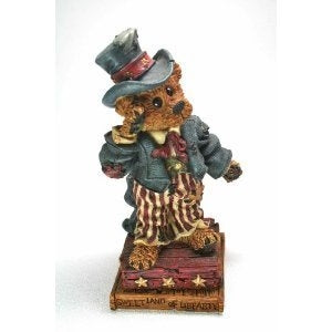 レア★テディベア★Uncle Beans Bears　オーストラリア UNCLE ELLIOTTHE HEAD BEAN WANTS YOU!-BOYDS BEARS BEARSTONE