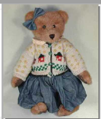 CLARISSA-BOYDS BEARS SCHOOLHOUSE SWEATER #91202 * - THE BOYDS