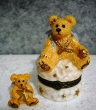 Clarence-Boyds Bears La Bearmoge Resin Trinket Box #392005  *