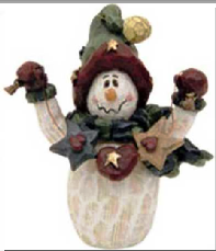 I.M. Ketchican-Boyds Bears Carvers Choice Snowman Ornament #370214