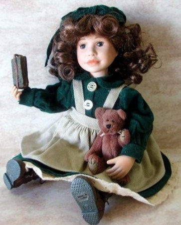 Laura with Lucy...School Days-Boyds Bears Yesterday's Child Doll