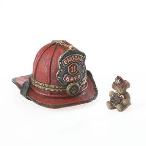 Firefighter McBruin's Helmet with Spark McNibble-Boyds Bears Treasure Box #4026023 *