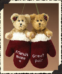 GREAT PAIR-BOYDS BEARS FRIENDS ORNAMENT #562715 - THE BOYDS BEARS