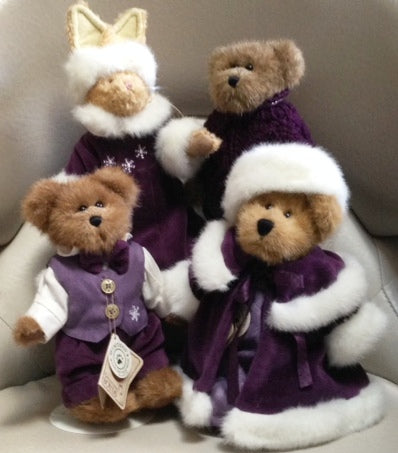 Bailey, Edmund, Emily, Mathew Boyds Bear Sugar Plum Set - THE