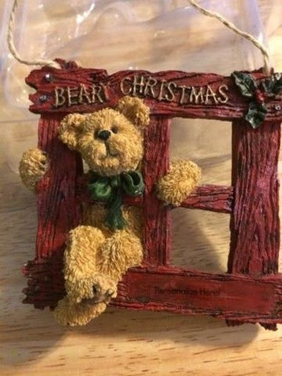 Beary Christmas-Boyds Bears Resin Ornament #25453 ***Hard to Find*** *