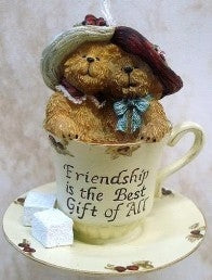 Beary Best Friemds-Boyds Bears Resin Ornament #257565 *