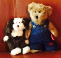 JIMMY BOB & SNIFFLES-BOYDS BEARS BEAR & DOG #99927V QVC SET ***RARE*** *