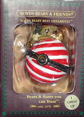 Owen Bearymint-Boyds Bears Resin Hinged Ornament #25200 *