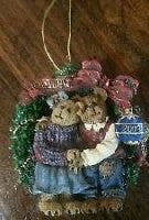 HOLLY & BARRY-BOYDS BEARS BEARSTONE ORNAMENT #257018 *