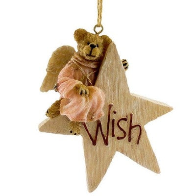 GRACEFUL WISH-BOYDS BEARS RESIN ORNAMENT #4014491 *