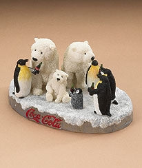 Polar Bears & Penguins Figurine-Boyds Coke Bears Bearstone #919953 Coca Cola Exclusive ***Hard to Find*** *