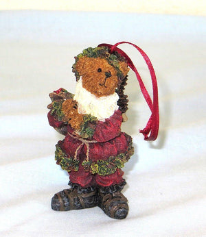 SANTA CLAUS-BOYDS BEARS RESIN ORNAMENT #257126 *