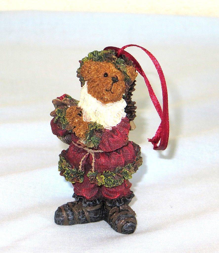 SANTA CLAUS-BOYDS BEARS RESIN ORNAMENT #257126 *