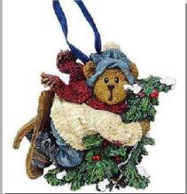 DOUGLAS SPRUCESKI-BOYDS BEARS RESIN ORNAMENT #257000 *