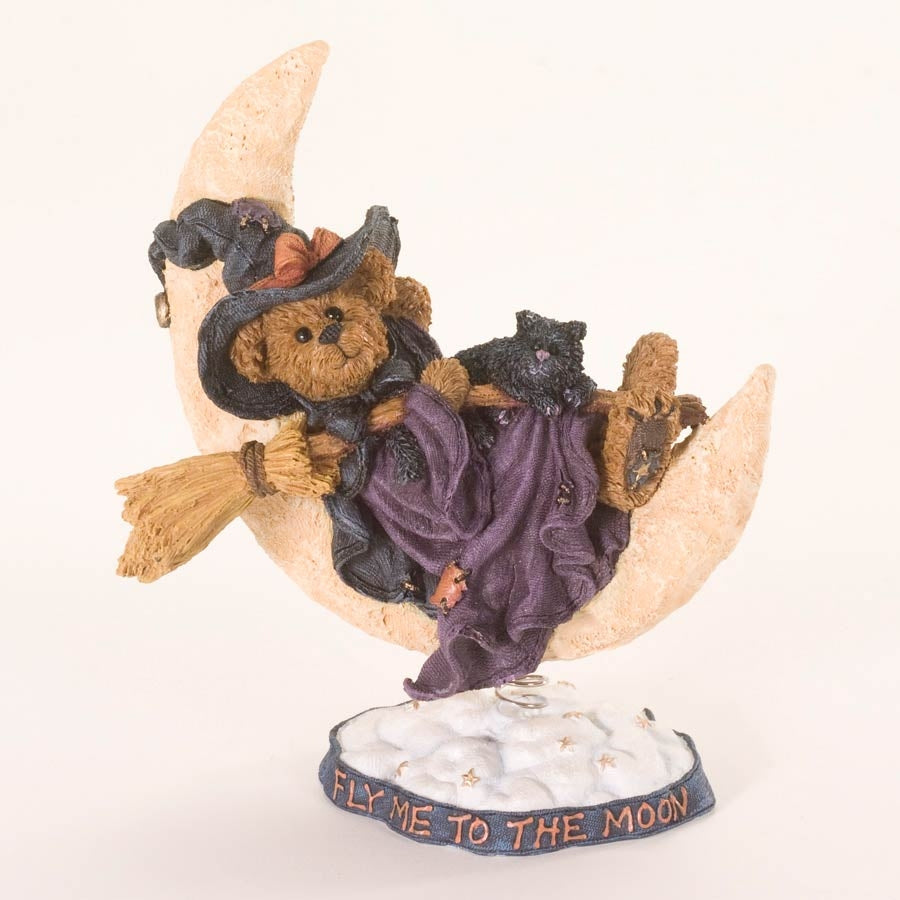 Endora & Ezra... Fly Me to the Moon-Boyds Bears Halloween Bearstone #228524 *