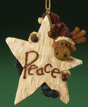 Melvin P. Peace-Boyds Bears Bearstone Moose Ornament #4014493 *