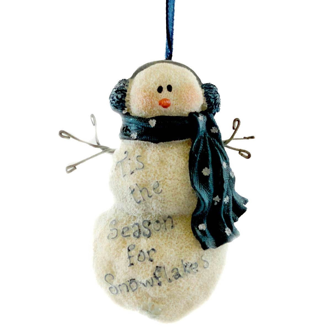 MR. WYNTER-BOYDS BEARS RESIN SNOWMAN ORNAMENT #257549 *