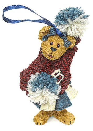SISSY BOOM BAH-BOYDS BEARS RESIN CHEERLEADER ORNAMENT #257002 *