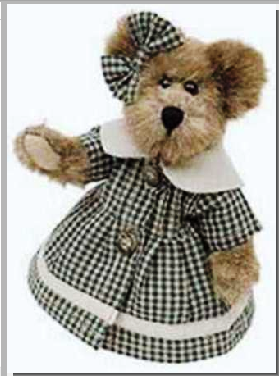 Boyds Bears Fern Woodsbeary Plush Stuffed Animal Plaid Coat 99792 in 2023