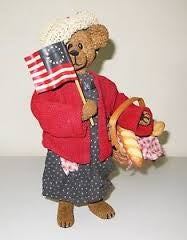 Patricia Bearsvelt-Boyds Bears Patriotic Crumpleton #73102 *