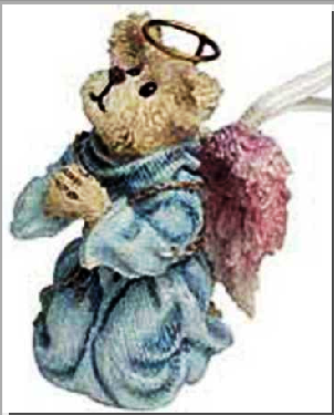 Faith Angelwish-Boyds Bears Resin Ornament #25774 *