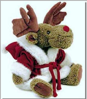 IRWIN MOOSELTOE-BOYDS BEARS SANTA MOOSE #917296 *