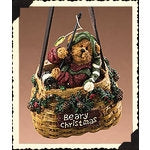 Beary Christmas Creel Basket-Boyds Bears Resin Bear Fishing Ornament #25451 ***Hard to Find*** *