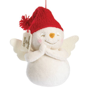 Naughty or Nice-Boyds Bears Angel Snowman Ornament #4041829 *