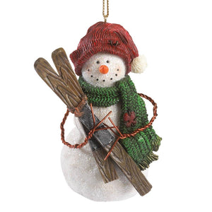 Juneau Snowbert-Boyds Bears Resin Snowman Ornament #4041896 *