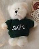 GRINS-BOYDS MINI MESSAGE BEARS #567004 SMILE *