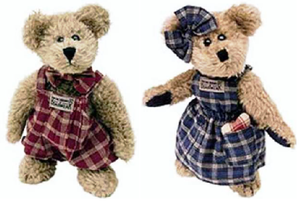 CLEMENTINE AND SAMUEL-BOYDS BEARS #C65469 QVC EXCLUSIVE SET ***RARE*** *