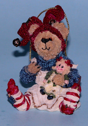 Belle with Dolly...Bow Perfect-Boyds Bears Bearstone Ornament #25751 *