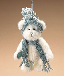 WHITE LET IT SNOW BEAR W/HAT-BOYDS BEARS ORNAMENT #562922 ***HARD  TO FIND*** *