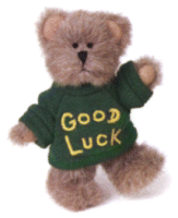 Charm-Boyds Mini Message Bears #567006  Good Luck Bear *