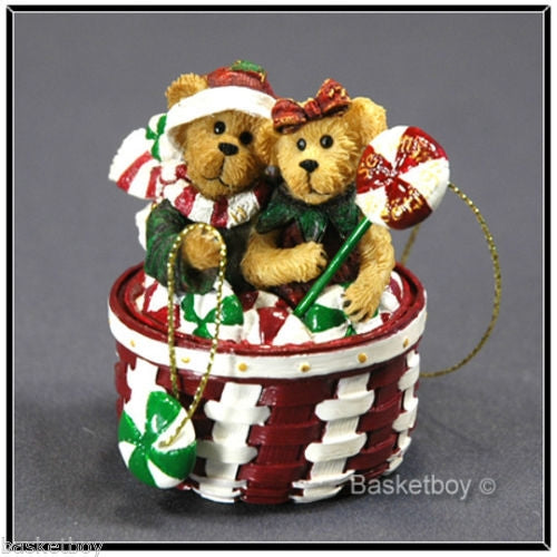 Petey and Paige...Peppermint Twist-Boyds Bears Ornament #25782LB Longaberger Exclusive ***Hard to Find*** *