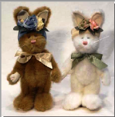 MISS ABBY AND MISS LEXIE DOWBUNNY-BOYDS BEARS BUNNY RABBIT HARES #C997070 QVC EXCLUSIVE ***RARE*** *