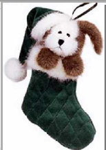 JANGLE S. STUFFINS-BOYDS BEARS PUPPY DOG ORNAMENT #562031 *