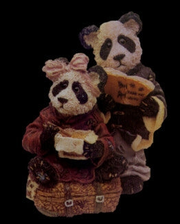 Hsing Hsing and Ling Ling Wongbruin...Carryout-Boyds Bears Panda Bearstone #2433 *