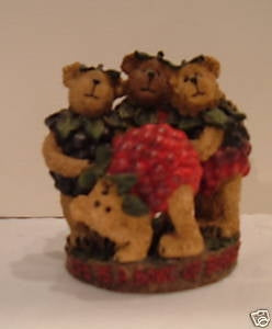 Frank, Oscar, Barney & Stu-Boyds Bears Bearstone #02004-21 *