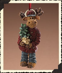 Chrismoose-Boyds Bears Resin Moose Ornament #25015 *