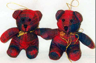 Pair O'Highland Plaid Bears-Boyds Bears Ornament Set #5618-02