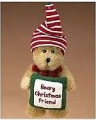 Beary Christmas Friend -Boyds Bears Plush Ornament #562751