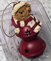 Red Jinglebear-Boyds Bears Resin Ornament #257441