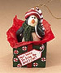 Dear Santa-Boyds Bears Resin Penguin Ornament #25519