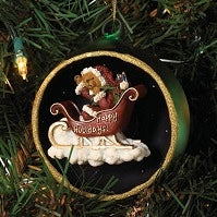 Santa's Big Day-Boyds Bears Resin Ornament #4014490