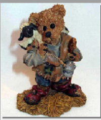 Bruce as the Shepherd-Boyds Bears Nativity Bearstone #2410 *