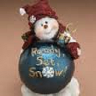 Snowy-Boyds Bears Resin Ornament #25556 *